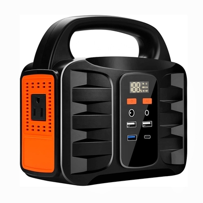 Type C Solar Generators 42000mAh 110V 150WAC Outlet Camping Lithium Battery Backup Bank Led Station Outdoor Emergency Power Supply